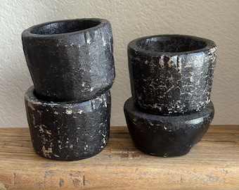 Vintage Stone Bowl | Primitive Stone Vessel