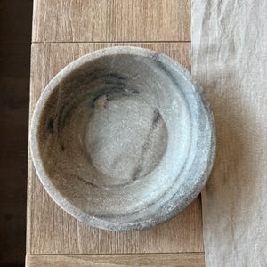 Medium Vintage Marble Stone Bowl