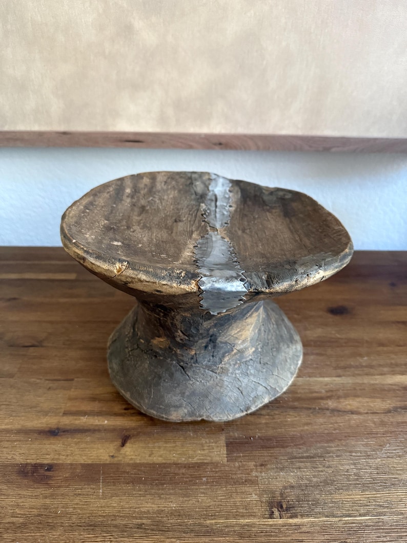 Antique African Stool | Hand Carved Wood Side Table - Etsy