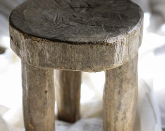 小さなセヌフォのスツールは珍しい - Etsy 日本