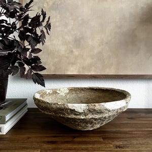 Extra Large Vintage Paper Mache Bowl