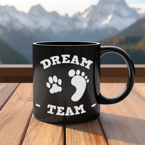 Cat mug - dream team - cat lovers - cats - cat dream team mug.