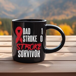 Stroke Survivor mug - Dad 1 / Stroke 0 - stroke - stroke awareness
