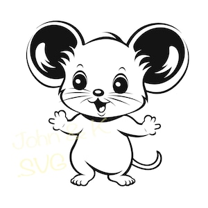 Mouse Svg, Cute Mouse Svg, baby Mouse Clipart, baby Mouse Svg for Fleece, Shirt, Mug, sticker, Cutfile png Pdf jpg, digital instant download