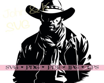 Cowboy Svg, Cowboy vector, Cowboy cut file, cowboy Clipart Cricut Silhouette png jpg pdf eps Iron on Vinyl Laser Engraving, Commercial use