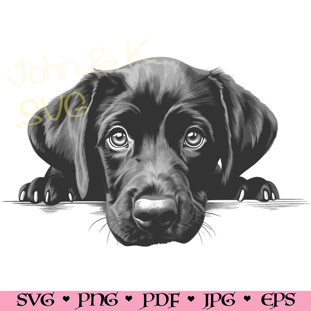 Lab Pit Mix Svg Labrador Puppy SVG Bundle: Clipart, Vinyl, Laser Engraving (commercial ...