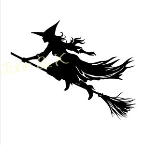 Witch Svg, Halloween svg, cutfile Cricut Silhouette Osprey Clipart decal Png Jpg Pdf Iron on Vinyl Laser Engraving, Commercial use
