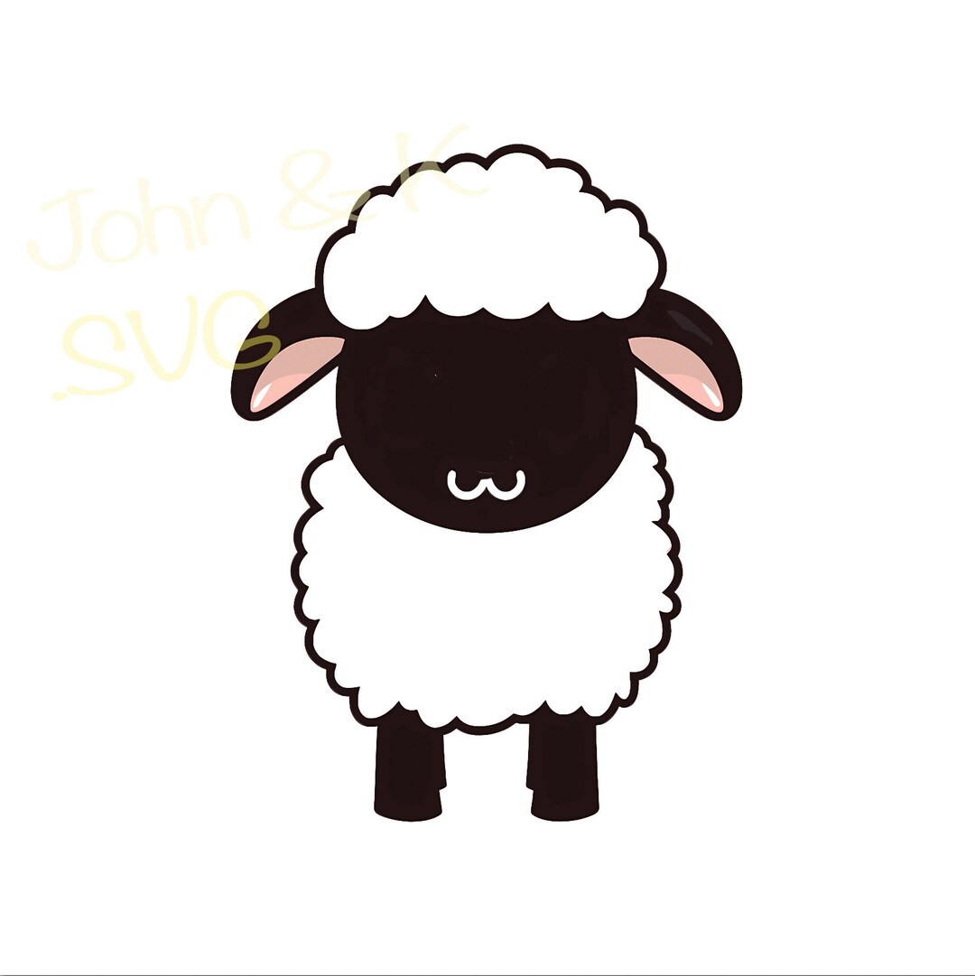 Blacknose Sheep Svg, Cute Sheep Svg Cutfile Clipart Cricut