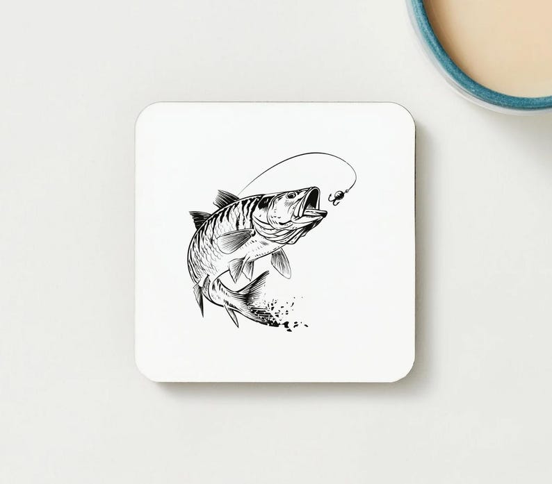 Muskie Svg, Fierce Muskie Fish Line Art, Fishing Action Decor, Angler ...