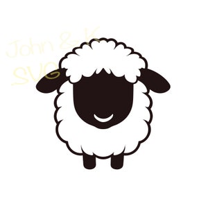 Blacknose Schafe geschnitten Datei Cricut Silhouette Clipart Png Jpg Pdf Eisen auf Vinyl Laser Gravur, kommerzielle Nutzung