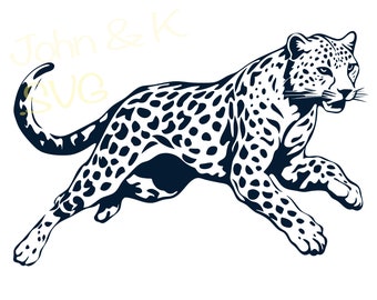 Cheetah Svg, Fierce Cheetah Svg, Cricut Silhouette Cheetah Clipart Png Jpg Pdf Png Eps Iron on Vinyl Laser Engraving, Commercial use