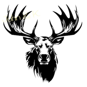 Moose Svg, Moose vector, Largest Deer svg, Moose Clipart, Largest Deer Svg for Fleece, Shirt, Towel, Cutfile png Pdf jpg