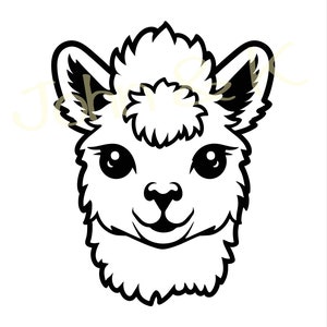 Alpaca Svg, New Zealand Alpaca Svg, Cute Alpaca vector, Alpaca lover clipart, Alpaca Svg for clothes decoration, Cutfile png Pdf jpg