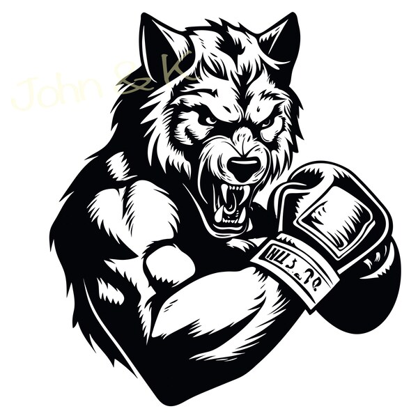 Grey wolf Svg, wolf boxer svg, Alaskan wolf head svg for Shirt, decor Mug, Cutfile png Pdf jpg Iron on Vinyl Laser Engraving, Commercial use