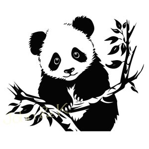 Panda Svg, vetor Panda, Panda fofo svg, Panda Clipart, Panda fofo Svg para lã, camisa, caneca, adesivo, Cutfile png Pdf jpg