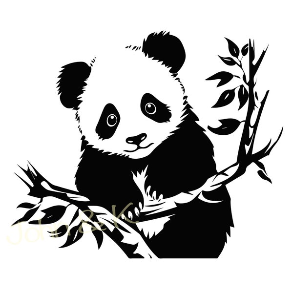 Panda Svg, Panda vector, Cute Panda svg, Panda Clipart, Cute Panda Svg for Fleece, Shirt, Mug, sticker, Cutfile png Pdf jpg