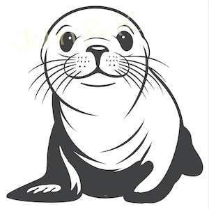 Fur Seal Svg, Kekeno Svg, Cute Fur Seal vector, dierenvriend clip art, Nieuw-Zeeland Seal Svg voor kledingdecoratie, Cutfile png Pdf jpg