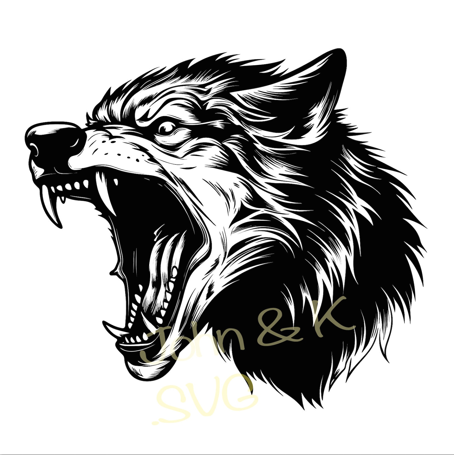 Werewolf Svg, Dangerous Werewolf Art, Werewolf Clipart, Werewolf Svg