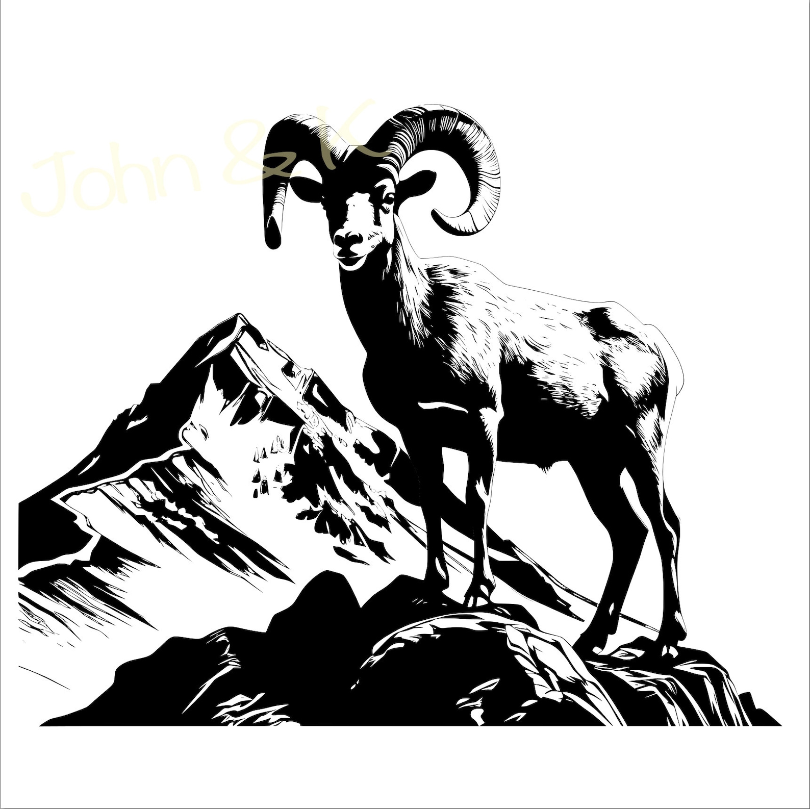 Rocky Mountain Bighorn Sheep Svg Colorado State Mammal - Etsy