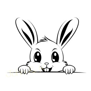 Hasen-Svg, Osterhasen-Svg, Fröhliche Ostern-Svg, Süßes Kaninchen Clipart, Häschen-Svg für Fleece, Shirt, Handtuch, Schnittdatei Pdf Jpg, kommerzielle Nutzung