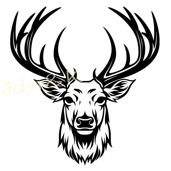 Elk Svg, Elk vector, Elk head svg, Elk Clipart, Elk head Svg for Fleece, Shirt, Towel, Cutfile png Pdf jpg