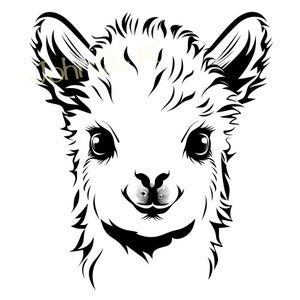 Alpaka Alpaka Neuseeland Alpaka Alpaka Vektor Cricut Silhouette Schnittdatei Png Jpg Pdf Eisen auf Vinyl Lasergravur, kommerzielle Nutzung