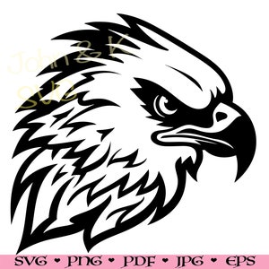 Eagle head Svg, Eagle of USA, Eagle Svg for Shirt, Mug, sticker, Cutfile png Pdf jpg Iron on Vinyl Laser Engraving, Commercial use