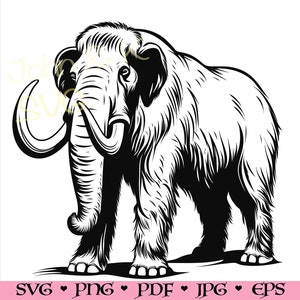 mammoth Svg, Woolly mammoth svg, mammoth Clipart, mammoth Svg for Fleece, Shirt, Towel, Cutfile png Pdf jpg eps, Commercial use