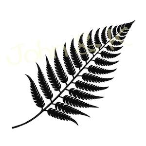 Svg de fougère argentée, Svg de fougère argentée de Nouvelle-Zélande, clipart d'amant de feuille, Svg de fougère de Nouvelle-Zélande pour les vêtements, décoration, Cutfile png Pdf jp