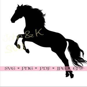 Cheval Svg, fichier coupé cheval, silhouette cheval, Clipart cheval, cheval Svg pour polaire, chemise, mug, sac, Cutfile png Pdf jpg eps, usage commercial