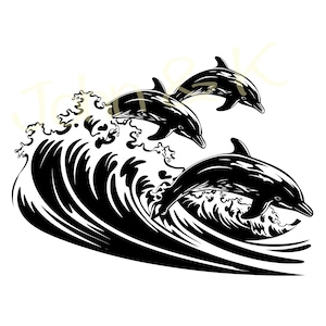 Maui Delfin SVG, Neuseeland Delfin, Cricut Silhouette Delfin Clipart Png JPG PDF EPS Vinyl Lasergravur, kommerzielle Nutzung