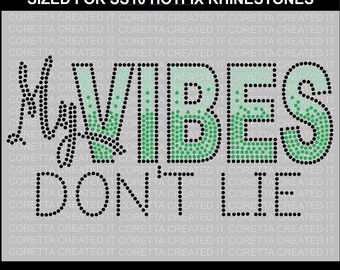 MIJN VIBES | Strass sjabloon ss10 (SVG) -Bonusbestand inbegrepen