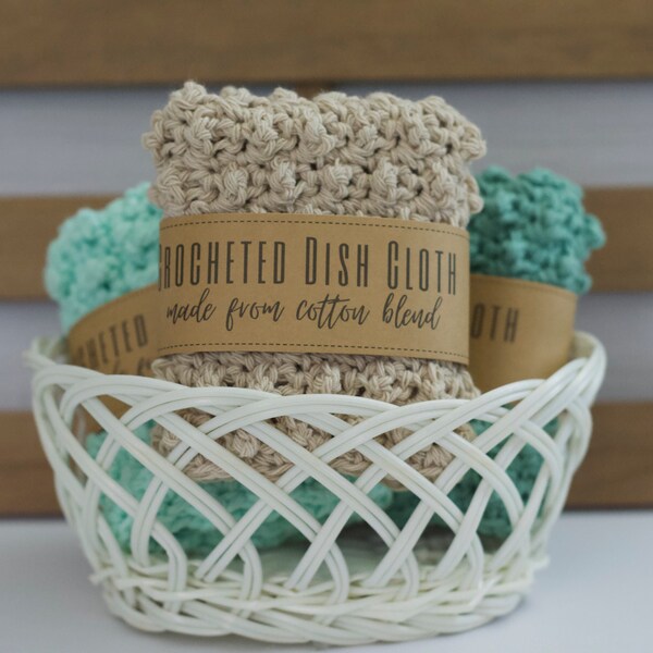 Crocheted Dish Cloth | Cotton Dish Cloth | Cleaning Cloth