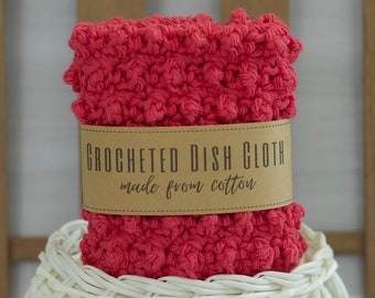 Crocheted Dish Cloth | Cotton