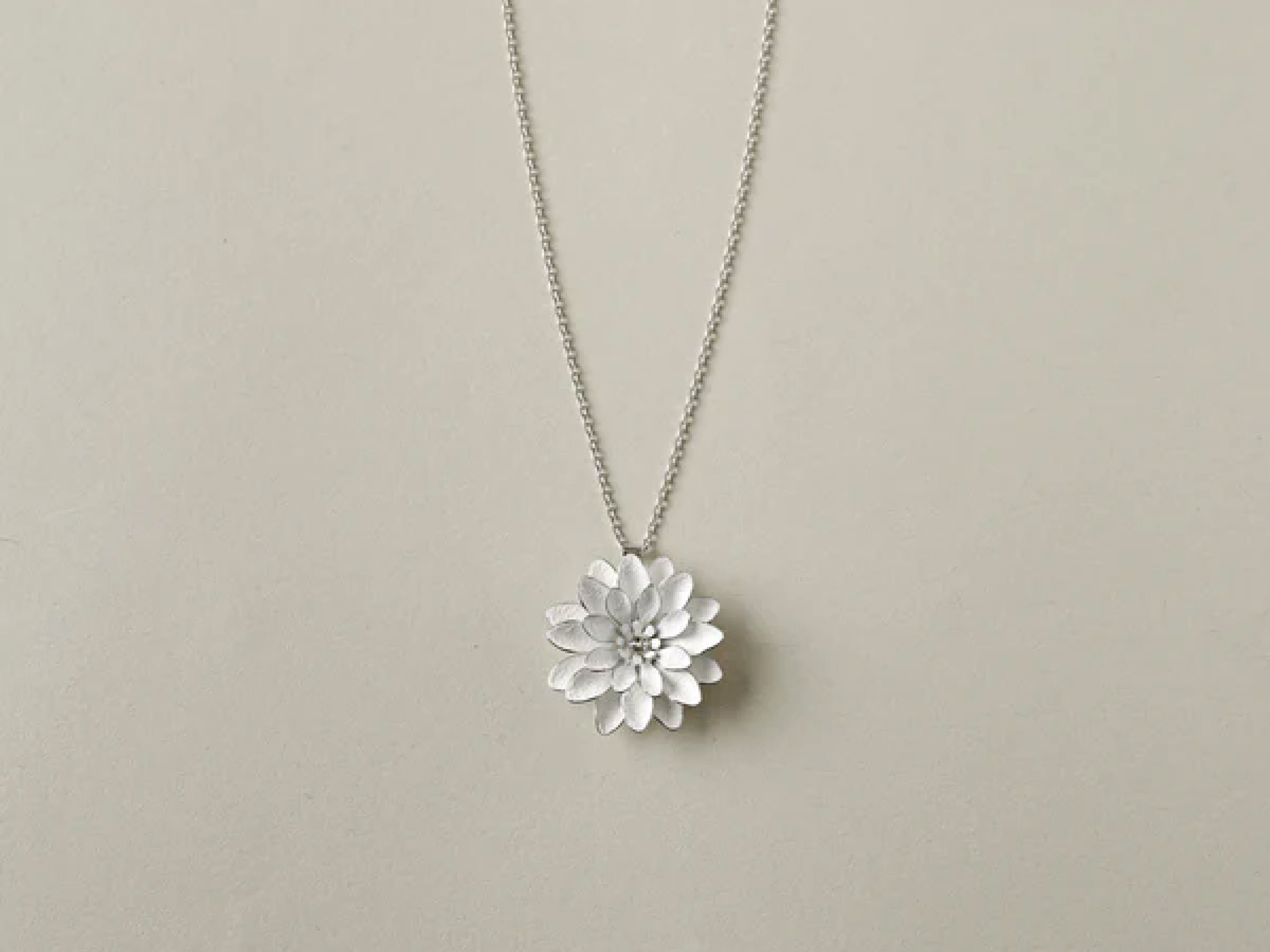 Lila Peacock Dahlia Necklace main image 0