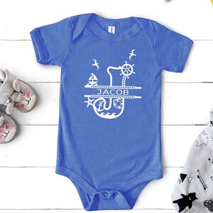 Split Monogram Svg Baby Name Svg Beach Sea Theme Nursery Decor Dxf ...