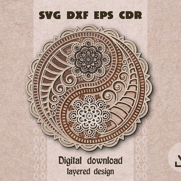 Yin Yang layered mandala svg Flower mandala svg Yin Yang Shadow box svg Yin Yang svg Laser cut mandala Glowforge cut mandala Yoga mandala Yin Yang layered mandala svg Flower mandala svg Yin Yang Shadow box svg Yin Yang svg Laser cut mandala Glowforge cut mandala Yoga mandala