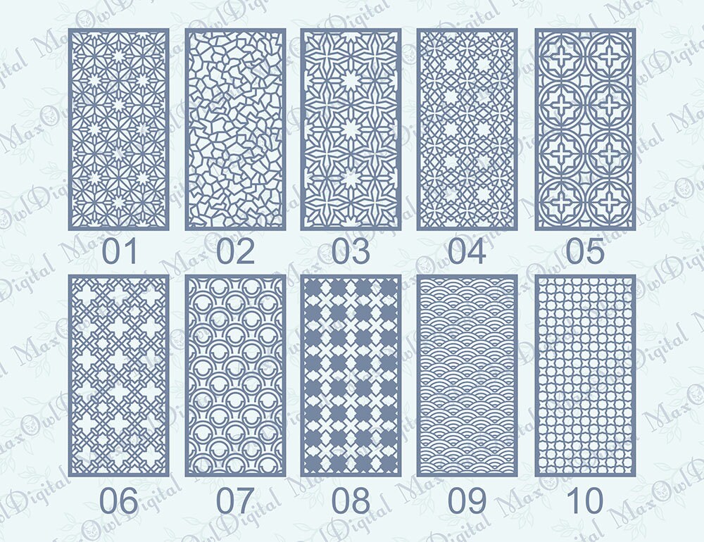 22 Arabic Decorative Panel Dxf Geometric Designs Decorative Partition ...