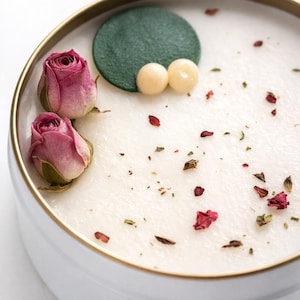 Personalized Dried Flower Tin Candle Favors: Scented Soy Wax, Bulk ...