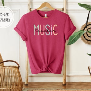 Music Teacher T-Shirt | Music Teacher Shirt | Gift for Music Teacher | Music Teacher Gift | Teacher Tee