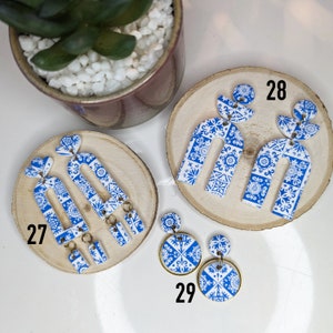 CLEARANCE- FAST SHIP Discount Polymer Clay Dangle Earrings, Studs on Sale, Defective Earrings for Sale, Affordable Clay Earrings, Valentines