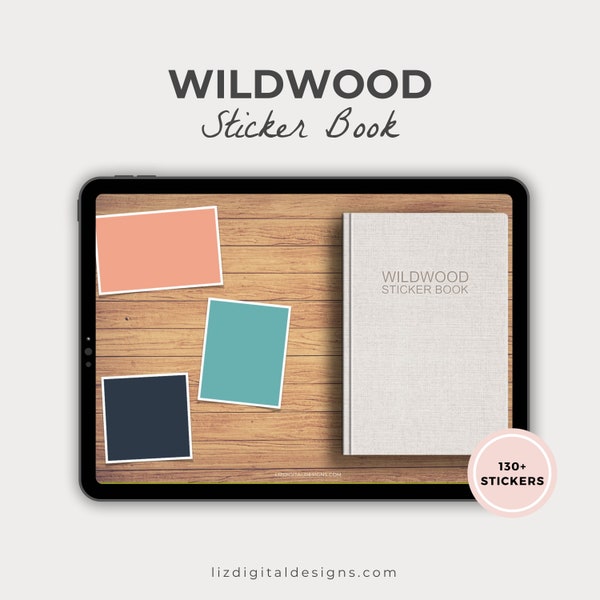 Digital Stickers Wildwood Collection for Digital Planners and Journals GoodNotes Stickers Washi Tape Planner Stickers
