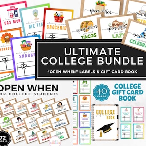"Geöffnet wenn Umschläge für Studenten, College Studenten Care Paket, College Geschenkkartenbuch, ""geöffnet wenn"" Karten, Geschenke für die Abschlussfeier."