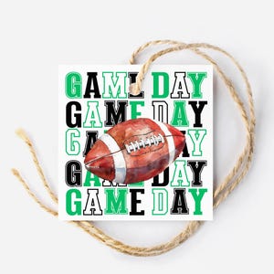 Printable Football Game Day Treat Tags, Game Day Snack Tags, Sport Party Favor Tags, Football Party Decorations, Sports Team Snacks Gift Tag