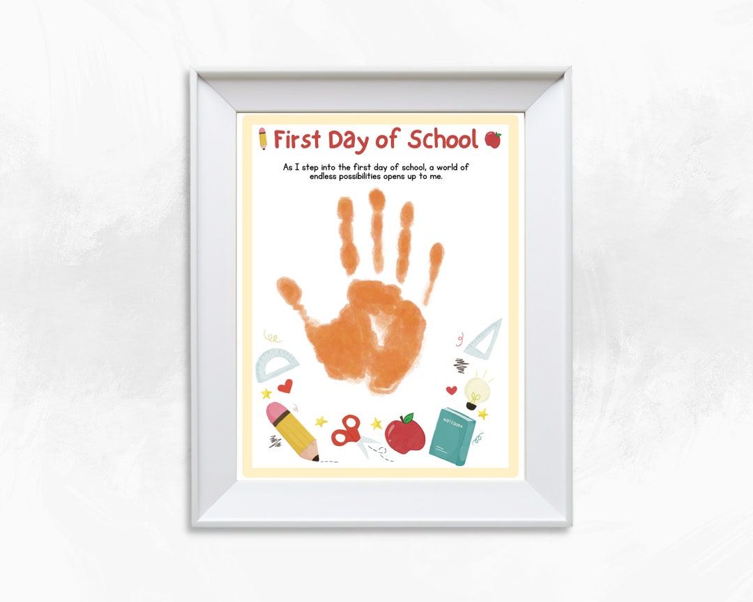 First Day of School Handprint Art - Il 1080xN.6005689882 6j44 