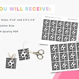 Printable Soccer Game Day Treat Tags, Game Day Snack Tags, Sport Party ...