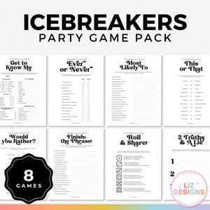 Get to Know You Icebreaker, Conversation Starters, Dinner Party Table Games, Roll and Tell, Icebreaker Trivia, Friendly Feud, Table Talk
