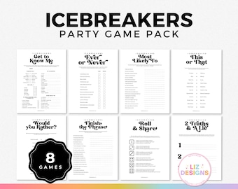 Get to Know You Icebreaker, Conversation Starters, Dinner Party Table Games, Roll and Tell, Icebreaker Trivia, Friendly Feud, Table Talk