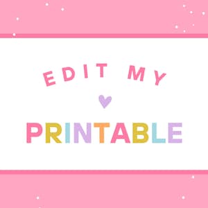 Mein Printable bearbeiten, Grundlegende Bearbeitung für ein bestehendes Printable im Shop anfordern, Für mich bearbeiten, Personalisierungs-Kit