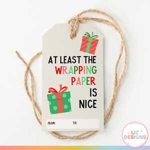 Etiquetas divertidas para regalos de Navidad, etiquetas navideñas sarcásticas para imprimir, etiquetas de regalo divertidas para amigos secretos y regalos de broma